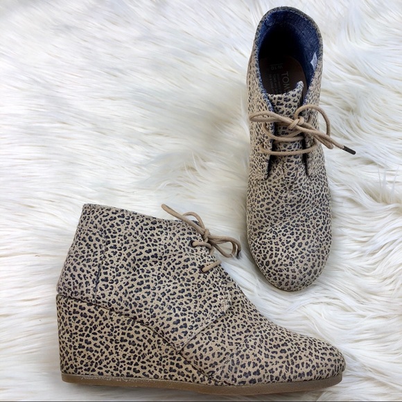 toms cheetah booties